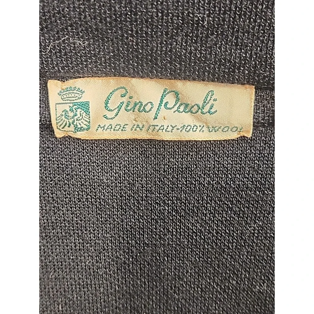 Vintage Gino‎ Paoli Skirt Apron Size 14 Pocket Embroidered 100% Wool